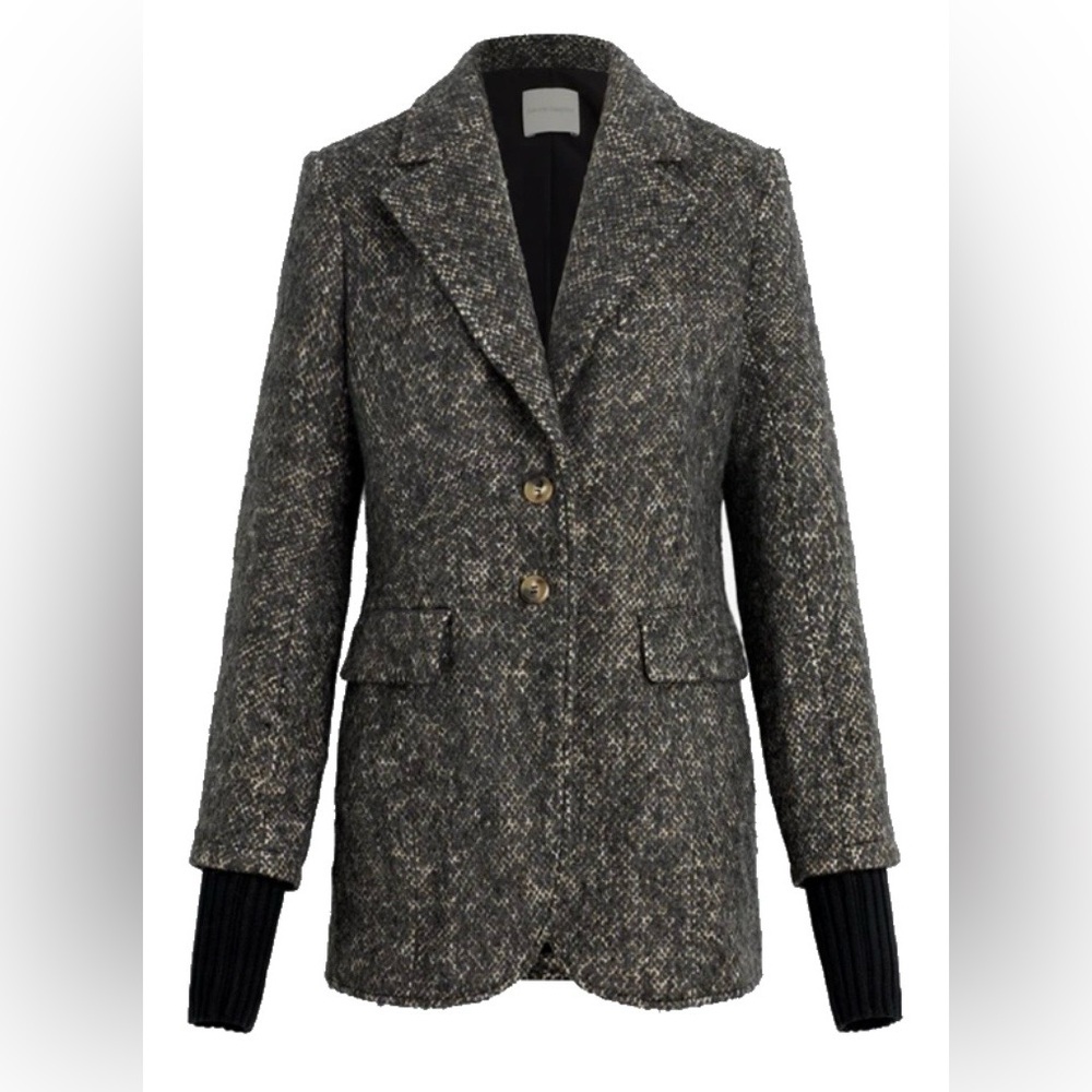 Favorite Daughter Gray Tweed City Blazer size xl